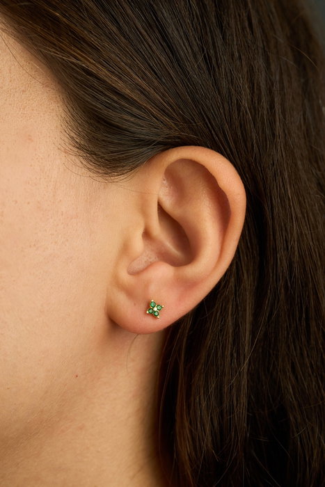Heliophilia Silver Pendientes de Plata de Ley 925 en Dorado